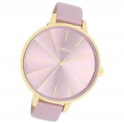 Oozoo Damen Armbanduhr Timepieces Analog Leder pastell-lila UOC11348