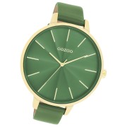 Oozoo Damen Armbanduhr Timepieces Analog Leder grün UOC11349