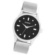 Oozoo Damen Armbanduhr Vintage Series Analog Metall silber UOC11356