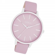 Oozoo Damen Armbanduhr Timepieces Analog Leder pastell-lila UOC11361