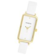 Oozoo Damen Armbanduhr Timepieces Analog Lederband weiß UOC11530