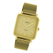 Oozoo Damen Armbanduhr Ultra Slim C20010 Analog Edelstahl gold UOC20010