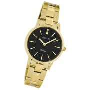 Oozoo Damen Armbanduhr Ultra Slim Edelstahl gold UOC20114