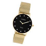 Oozoo Unisex Armbanduhr Vintage Series C20242 Analog Edelstahl gold UOC20242