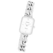 Oozoo Damen Armbanduhr Vintage Series Analog Metall silber UOC20360