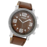 Oozoo Unisex Armbanduhr Vintage Series Analog Leder braun UOC3132A