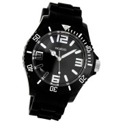 Oozoo Unisex Armbanduhr Vintage Series Analog Silikon schwarz UOC4174A