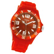 Oozoo Unisex Armbanduhr Vintage Series Analog Silikon rot UOC4289A