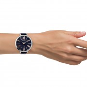 Oozoo Damen Armbanduhr Timepieces Analog Leder blau UOC9218A