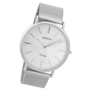 Oozoo Damen Armbanduhr Ultra Slim C9340 Quarz Edelstahl silber UOC9340