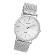 Oozoo Damen Armbanduhr Ultra Slim C9341 Analog Edelstahl silber UOC9341