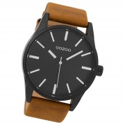 Oozoo Herren Armbanduhr Timepieces Analog Leder braun UOC9627A