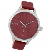 Oozoo Damen Armbanduhr Timepieces Analog Leder rot UOC9682A