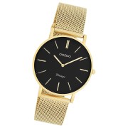 Oozoo Damen Armbanduhr Vintage Series Analog Edelstahl gold UOC9914A