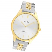 Oozoo Damen Armbanduhr Timepieces Analog Metall silber gold UOC9984A
