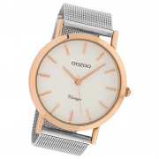 Oozoo Damen Armbanduhr Timepieces Analog Metall silber UOC9996A