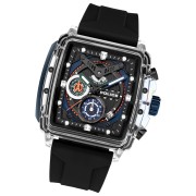 Police Herrenuhr Silikon schwarz Police Clout Armbanduhr UPOO0052401