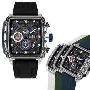 Police Herrenuhr Silikon Armband verschiedenfarbig Armbanduhr UPOO00524X1S