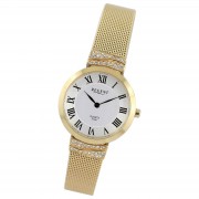 Regent Damen Armbanduhr Analog Metallarmband gold UR2214011