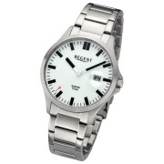 Regent Herren Armbanduhr Analog Metallarmband silber URBA795