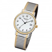 Regent Damen, Herren-Armbanduhr 32-F-1015 Edelstahl-Armband silber gold URF1015