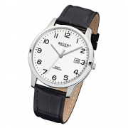 Regent Herren-Armbanduhr 32-F-1025 Quarz-Uhr Leder-Armband schwarz URF1025