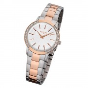 Regent Damen-Armbanduhr 32-F-1056 Quarz-Uhr Edelstahl-Armband silber rosegold UR URF1056