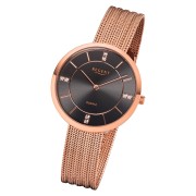 Regent Damen Armbanduhr Analog F-1157 Quarz-Uhr Metall rosegold URF1157