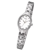 Regent Damen Armbanduhr Analog F-1162 Quarz-Uhr Titan silber URF1162