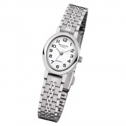 Regent Damen Armbanduhr Analog F-1169 Quarz-Uhr Metall silber URF1169