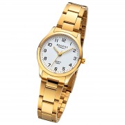 Regent Damen Armbanduhr Analog Metallarmband gold URF1421