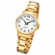 Regent Damen Armbanduhr Analog Metallarmband gold URF1461