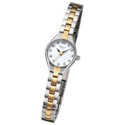 Regent Damen Armbanduhr Analog Metallarmband silber gold URF1469