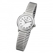 Regent Damen-Armbanduhr F-264 Quarz-Uhr Stahl-Armband silber URF264