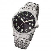 Regent Herren-Armbanduhr F-772 Quarz-Uhr Stahl-Armband silber URF772