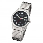 Regent Herren-Armbanduhr F-895 Quarz-Uhr Stahl-Armband silber URF895
