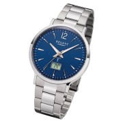 Regent Herren Funkuhr Analog-Digital FR-247 Funk-Uhr Metall silber URFR247