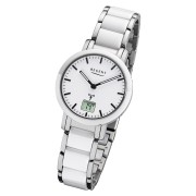 Regent Funkuhr Analog Digital FR-264 Funk-Uhr Metall weiß silber URFR264