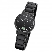 Regent Damen Armbanduhr Analog-Digital FR-266 Funk-Uhr Metall schwarz URFR266