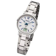 Regent Damen Funkuhr Analog-Digital Metallarmband silber URFR267