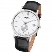 Regent Herren-Armbanduhr Quarz-Uhr Leder-Armband schwarz Uhr URGM1451