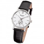 Regent Damen-Armbanduhr Quarz-Uhr Leder-Armband schwarz Uhr URGM1452