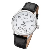 Regent Herren Armbanduhr Analog GM-2117 Handaufzug Lederband schwarz URGM2117