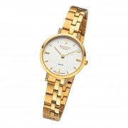 Regent Damen Armbanduhr Analog GM-2122 Quarz-Uhr Metallband gold URGM2122