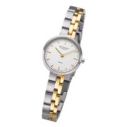 Regent Damen Armbanduhr Analog GM-2124 Quarz-Uhr Titanband bicolor URGM2124