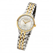Regent Damen Armbanduhr Analog GM-2127 Quarz-Uhr Metallband bicolor URGM2127