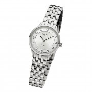 Regent Damen Armbanduhr Analog GM-2128 Quarz-Uhr Metallband silber URGM2128
