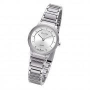 Regent Damen Armbanduhr Analog GM-2130 Quarz-Uhr Metallband silber URGM2130