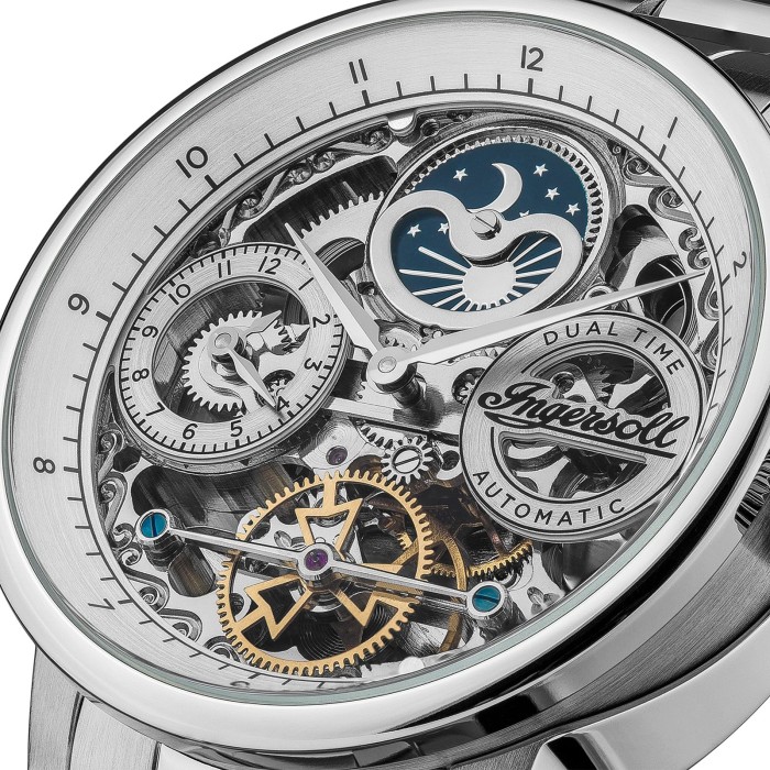 Ingersoll Herrenuhr Edelstahl silber Ingersoll The Jazz Armbanduhr UIN07703