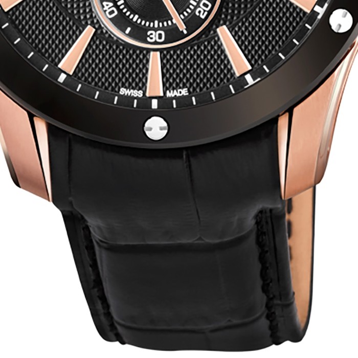 Jaguar Herren Armbanduhr ACM J882/1 Analog Leder schwarz UJ882/1